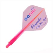 Plumas Condor Axe Standard Hugo Leung Model GO Rosa Neon XL 37.5mm 3 Uds. - 1