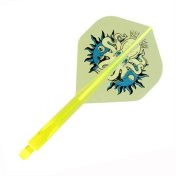 Plumas Condor Axe Standard Tomoya Goto G.T.Monster 4 Amarillo Neon M 27.5mm 3 Uds. - 1