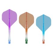 Plumas Caliburn SUP Flights Moulded No2 Standard Short Naranja Verde - 3