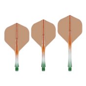 Plumas Caliburn SUP Flights Moulded No2 Standard Tweenie Naranja Verde - 1
