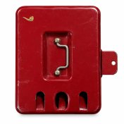 Cajón Monedas Grande Rojo Metálico Billar Sam 3 entrada + Soporte Segunda Mano - 1