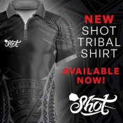 Polo Shot Tribal Dart Negro 4XL - 3