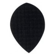 Plumas Tela Oval Negra - 1