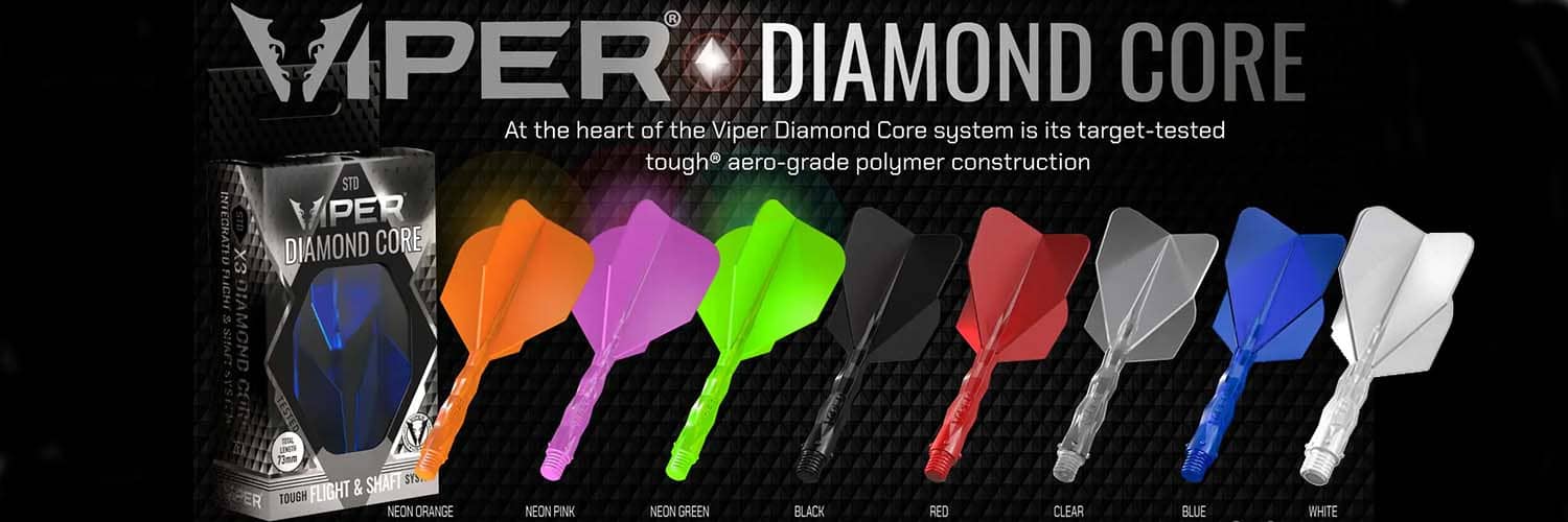 Lleva tu juego de dardos al siguiente nivel con el sistema integrado de pluma y caña Viper Diamond Core