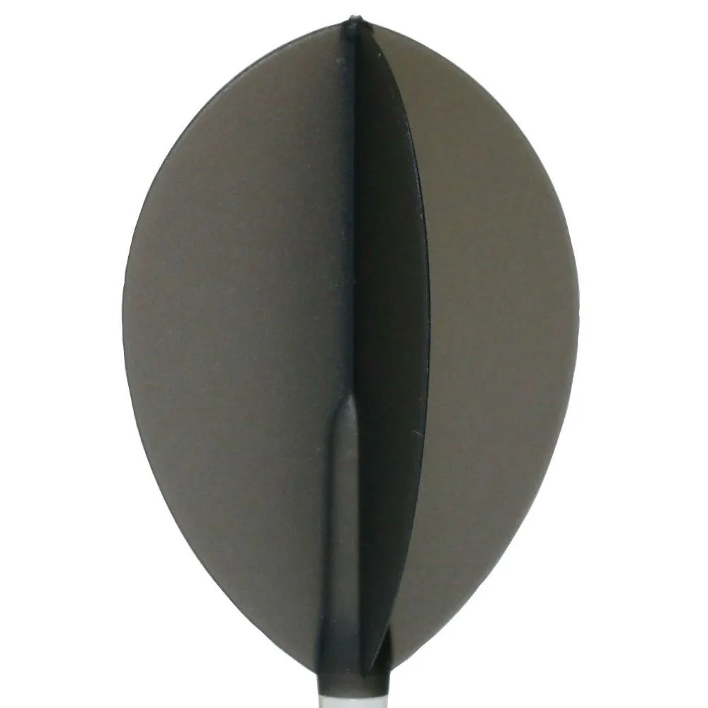 Plumas Fit Flight 6 unid. Oval Negra Transparente