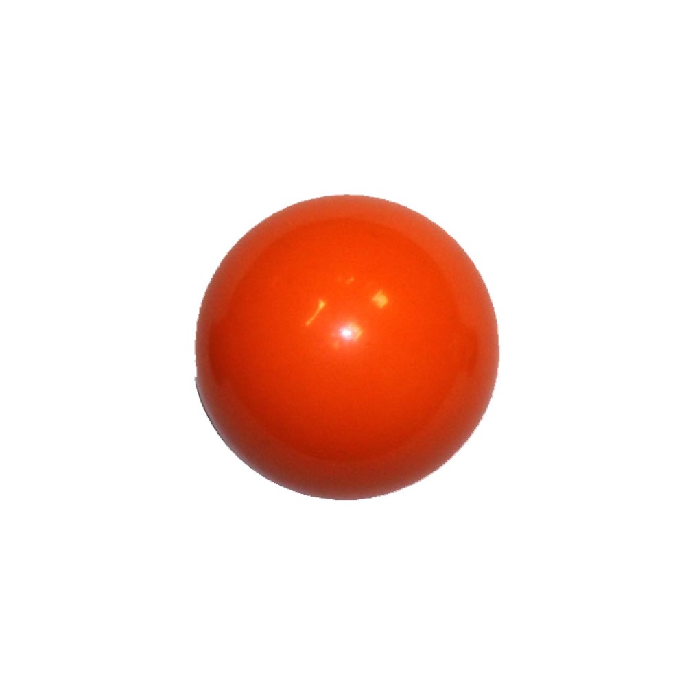 Bola futbolin resina color naranja brillo 35g 34mm