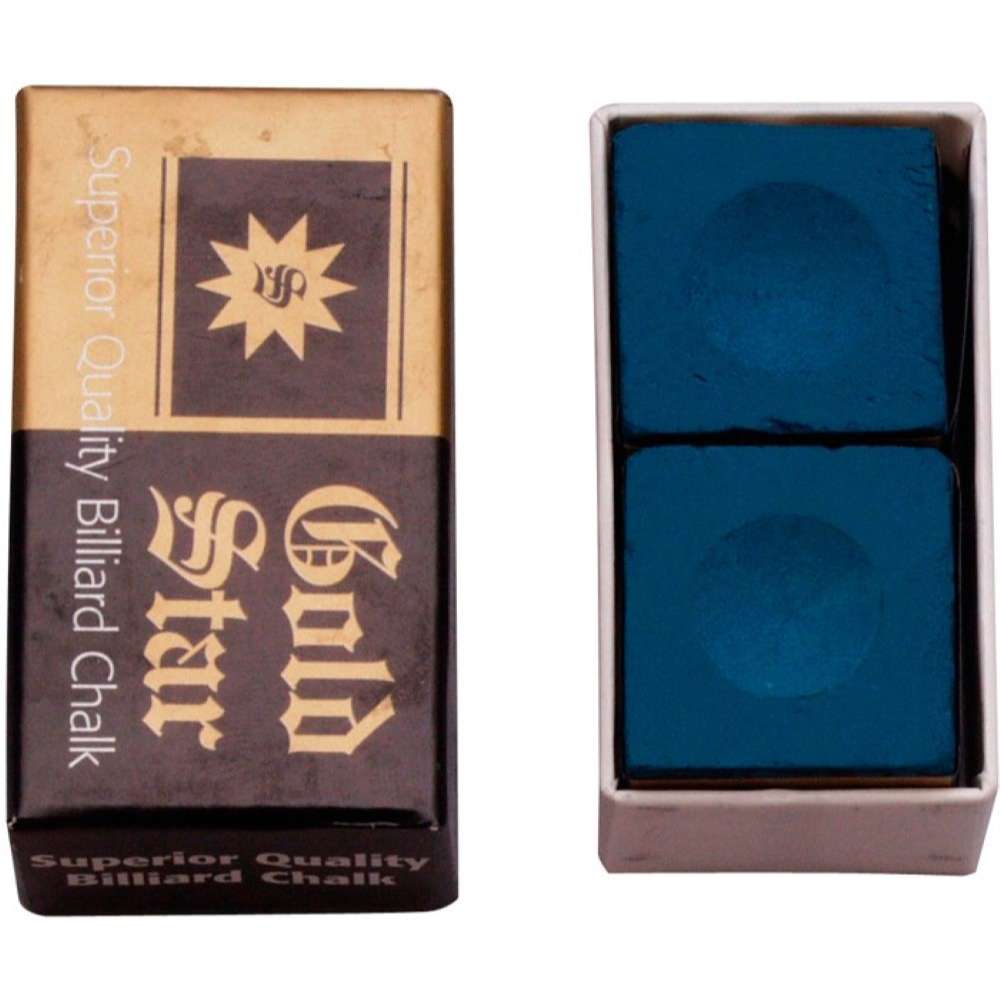 Tiza Billar Goldstar azul 2 unid