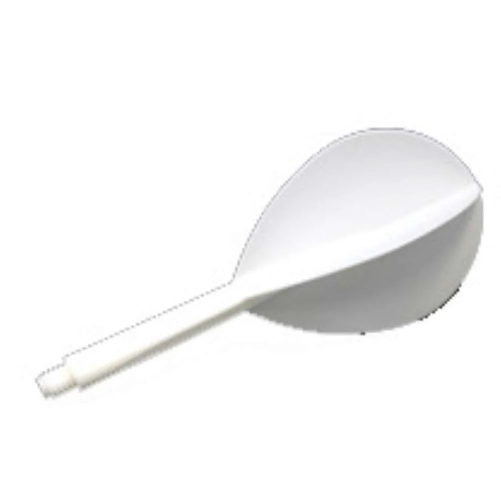 Plumas CONDOR Blanca pear/oval larga.33.5mm 3 Uds.