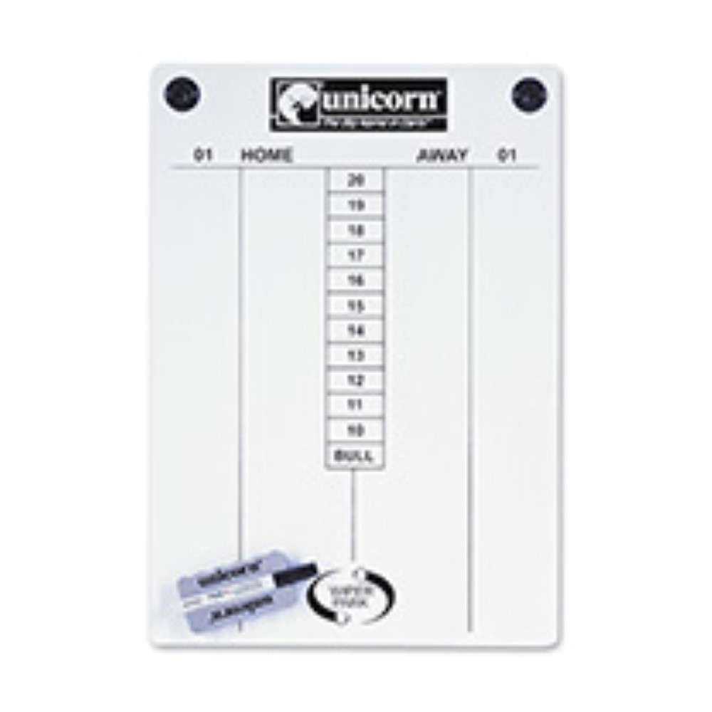 Pizarra Unicorn Darts blanca