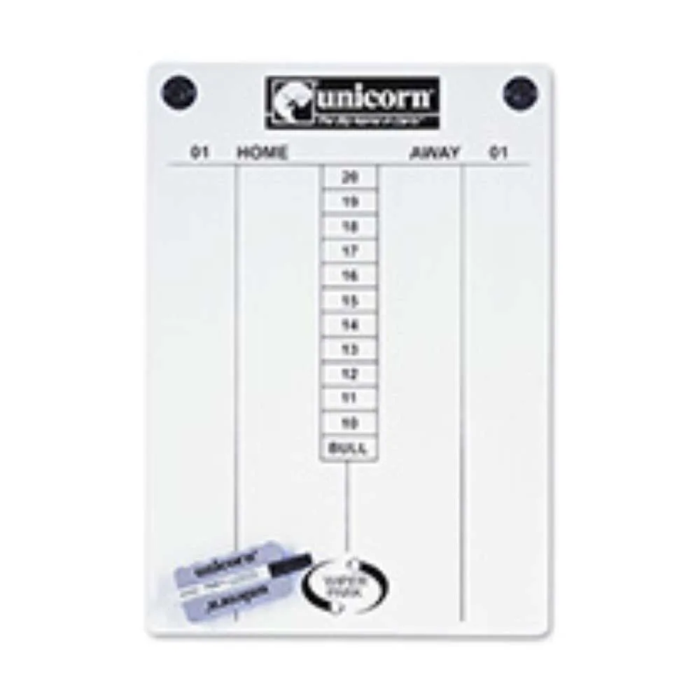 Pizarra Unicorn Darts blanca