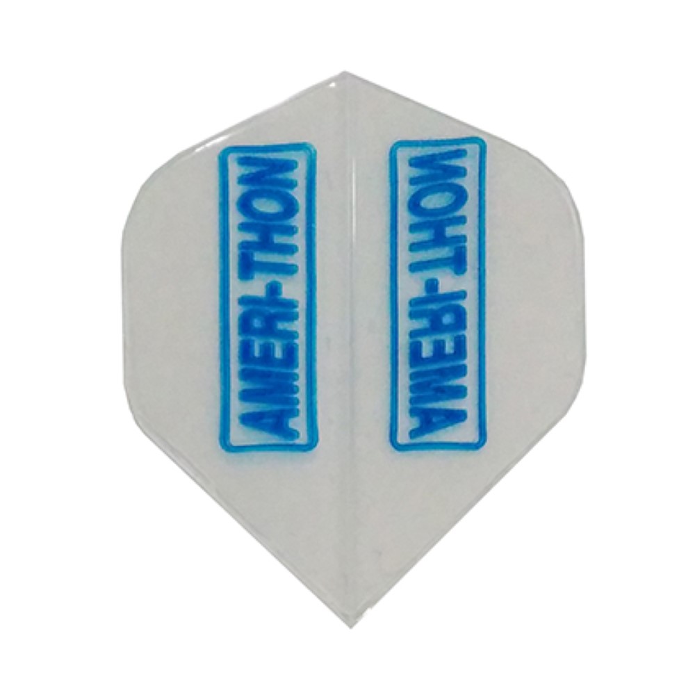 Plumas Amerithon Standard Transparente  Logo Azul