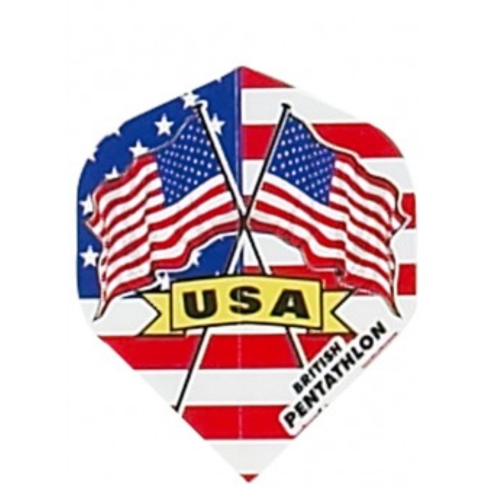 Plumas Pentathlon Standard Bandera Estados Unidos