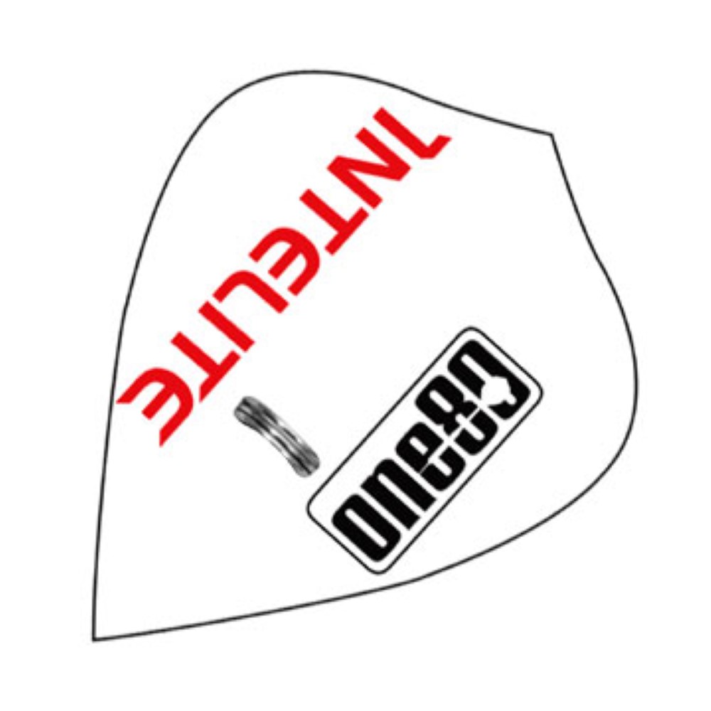 Pluma para Dardos One80 Tamaño Kite  Blanco