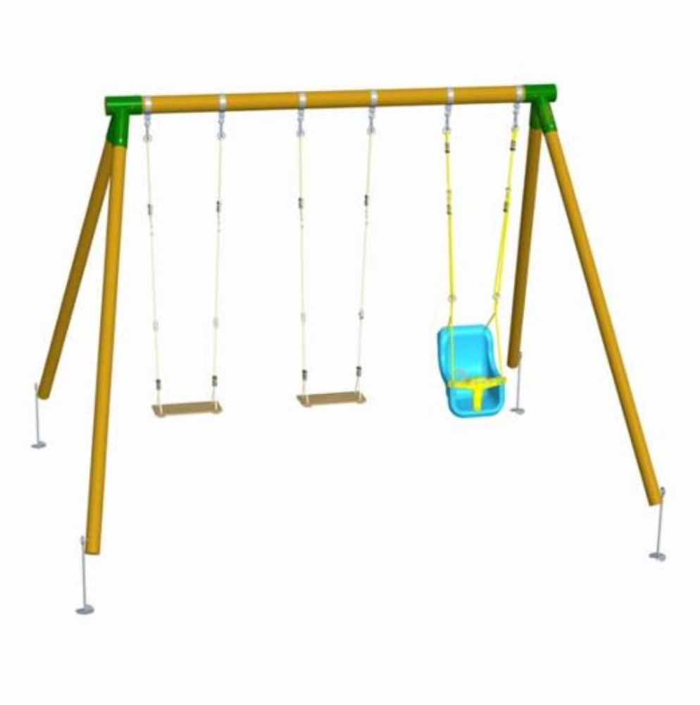 Columpio Masgames Etnia triple con asiento de bebé