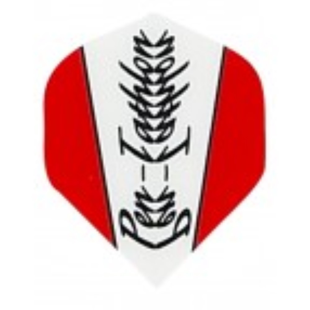 Plumas Pentathlon Standard Blanca/Roja