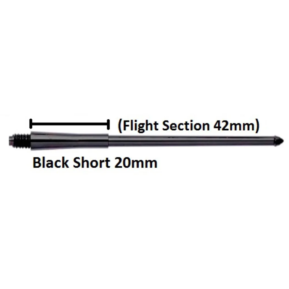 Cañas Stealth Winmau Short Negra 62mm