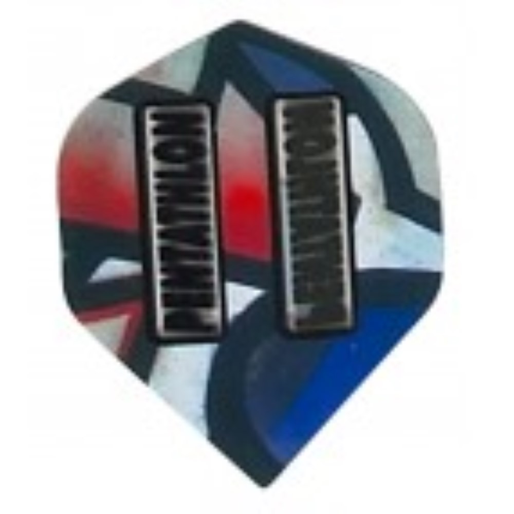 Plumas Pentathlon Standard Azul/Roja/Gris