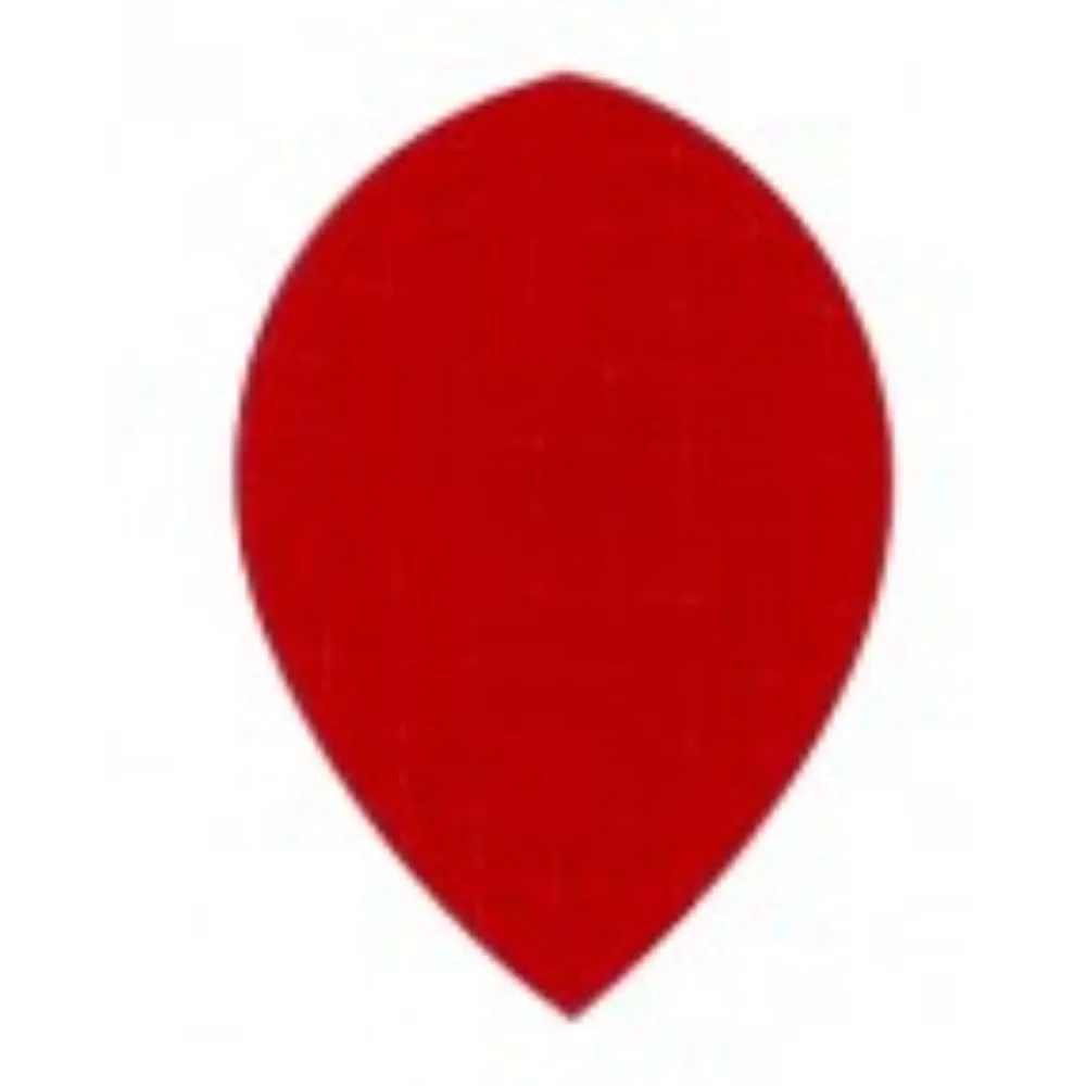 Plumas Tela Oval Roja
