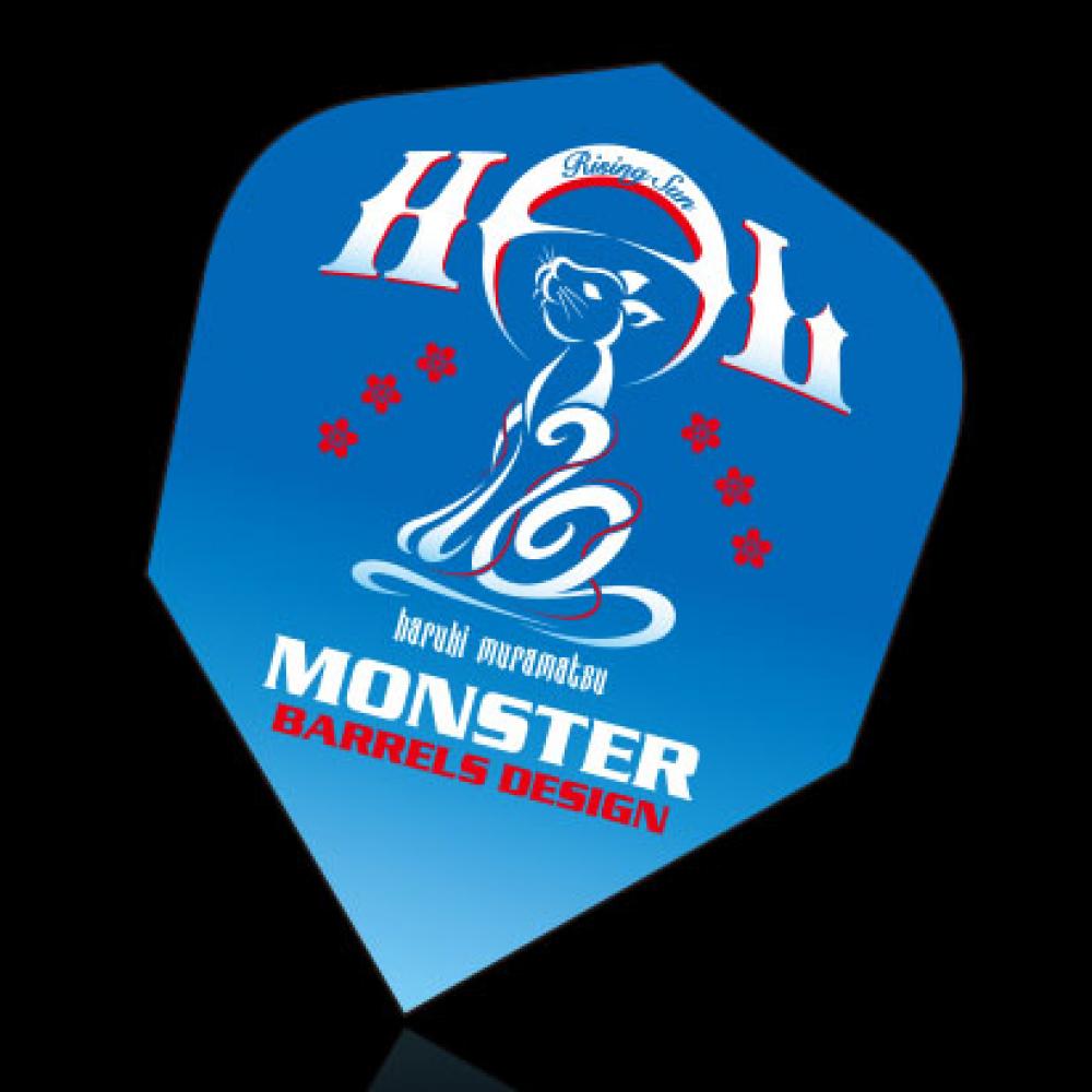  Plumas MONSTER DARTS FLIGHTS Standard Cat Blue 