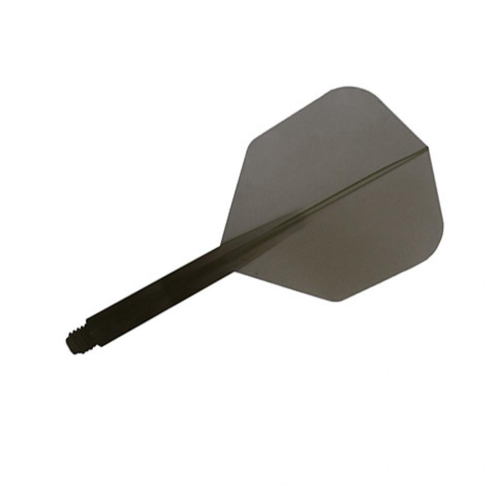  Plumas Condor Flights Negra Clear Shape Media 27.5mm 3 Uds. 