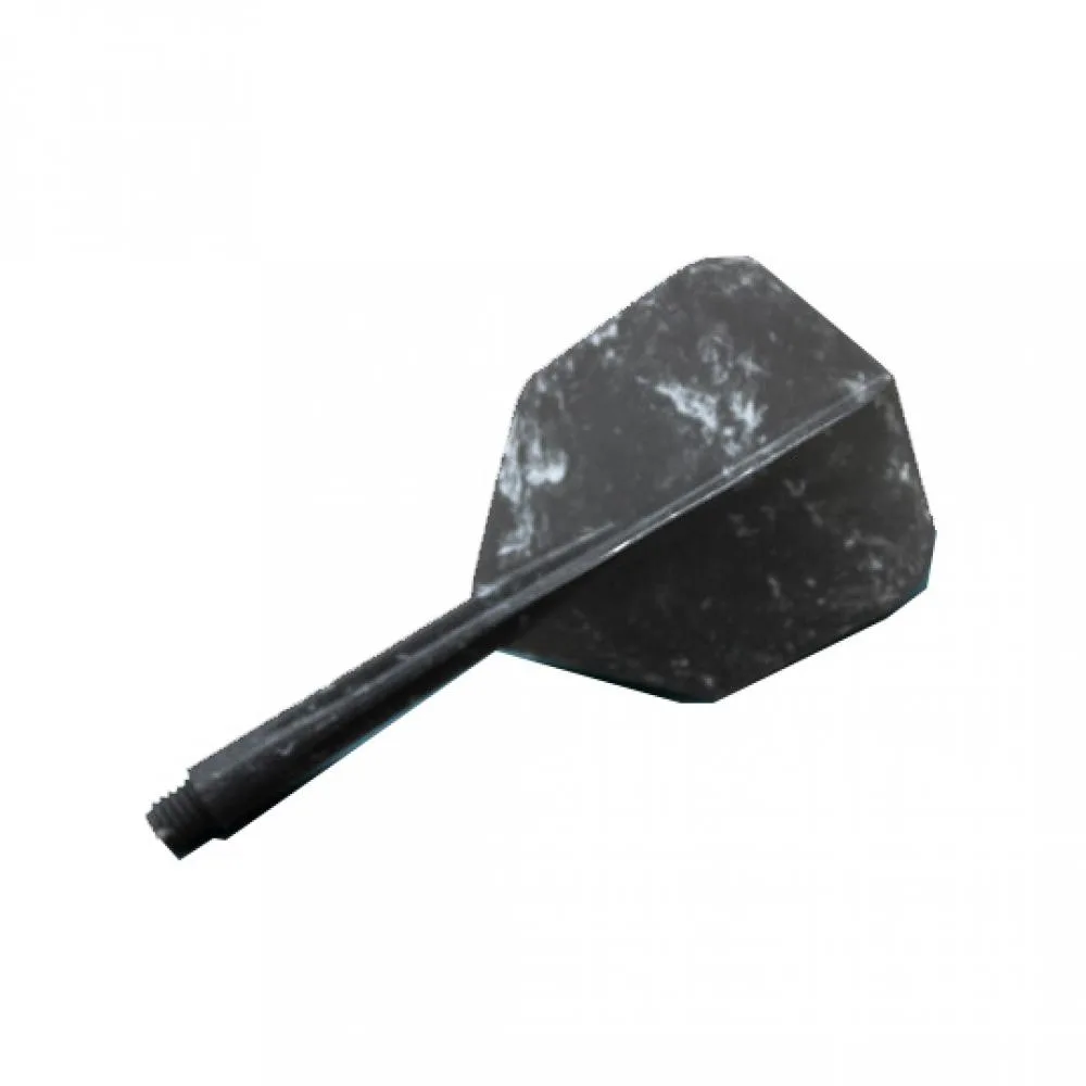  Plumas Condor Flights Negra Marble Shape Corta 21.5mm 3 Uds. 