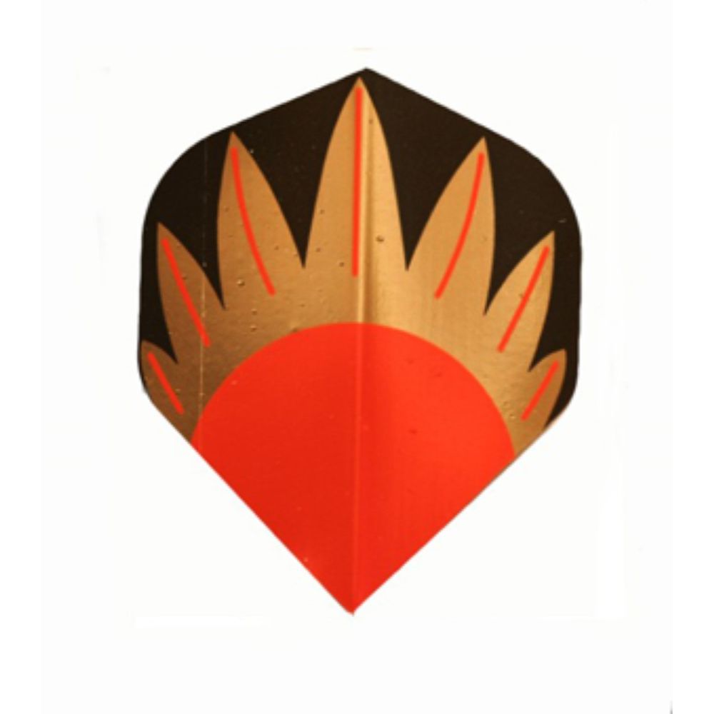 Plumas Metalica Standard Fuego Multi