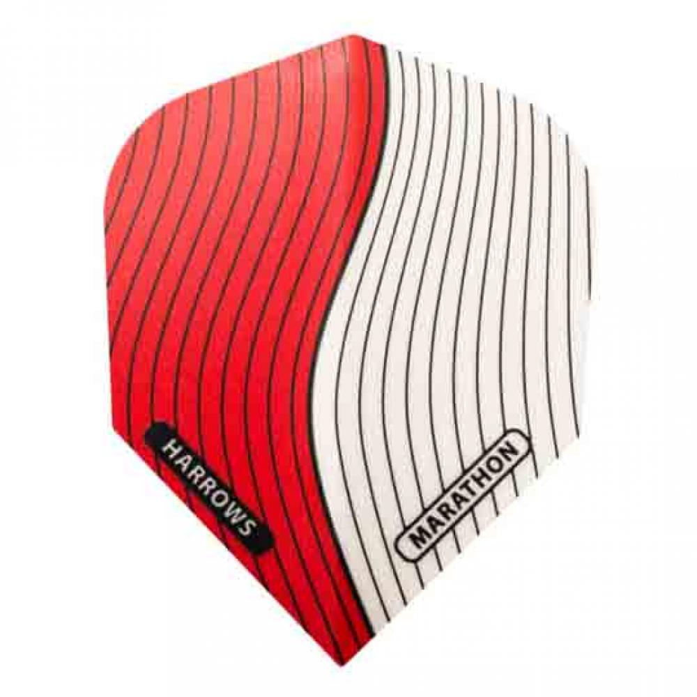 Plumas Harrows Marathon Estandar Rojo Blanco