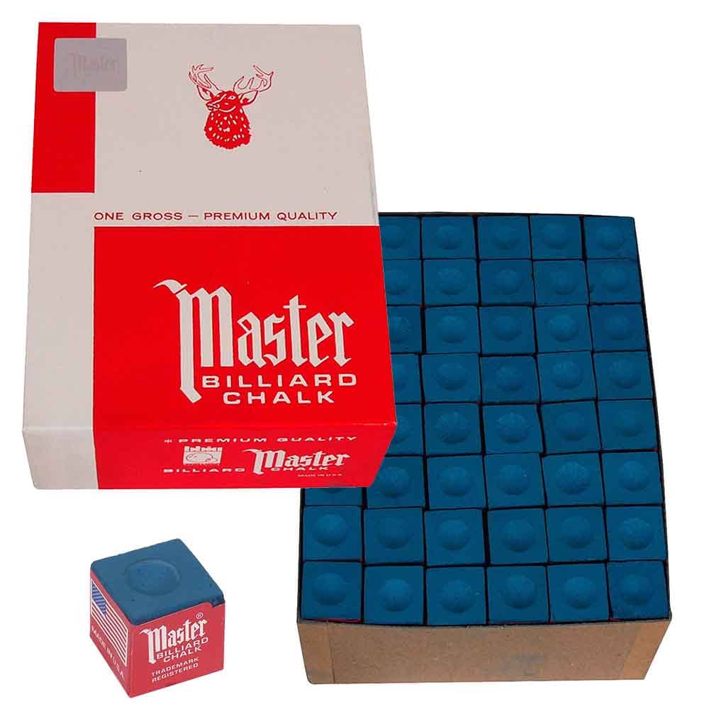 Tiza Billar Master Azul 144 unid