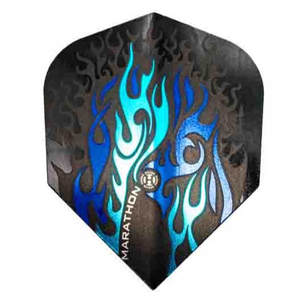  Plumas Harrows Darts Flights Marathon Standard Fire Blue 