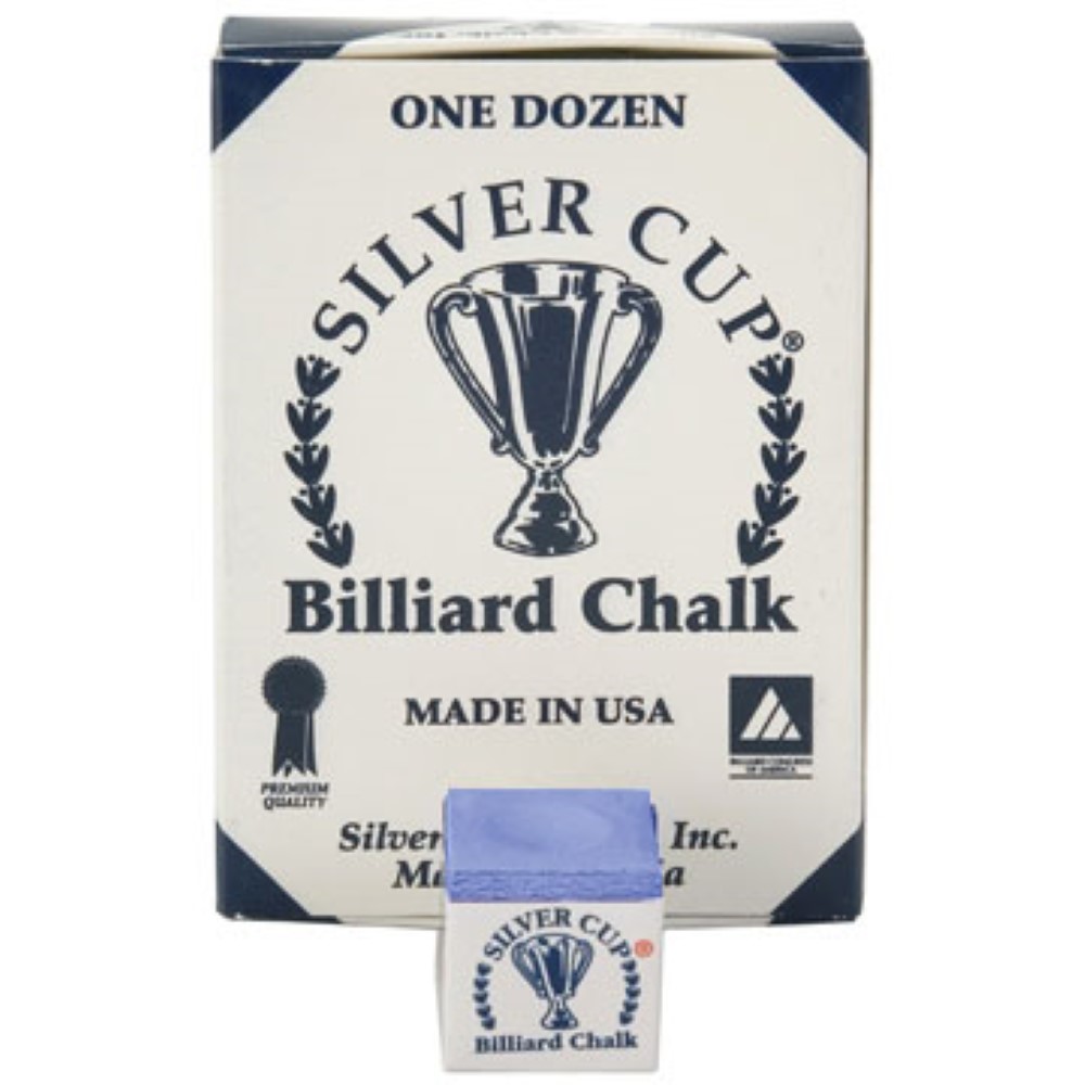 Tiza Billar Silver Cup Azul Royal  12 unid