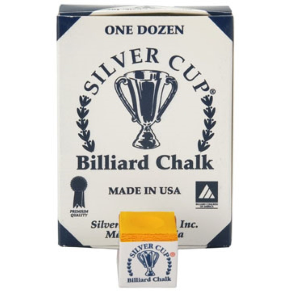Tiza Billar Silver Cup Naranja  12 unid