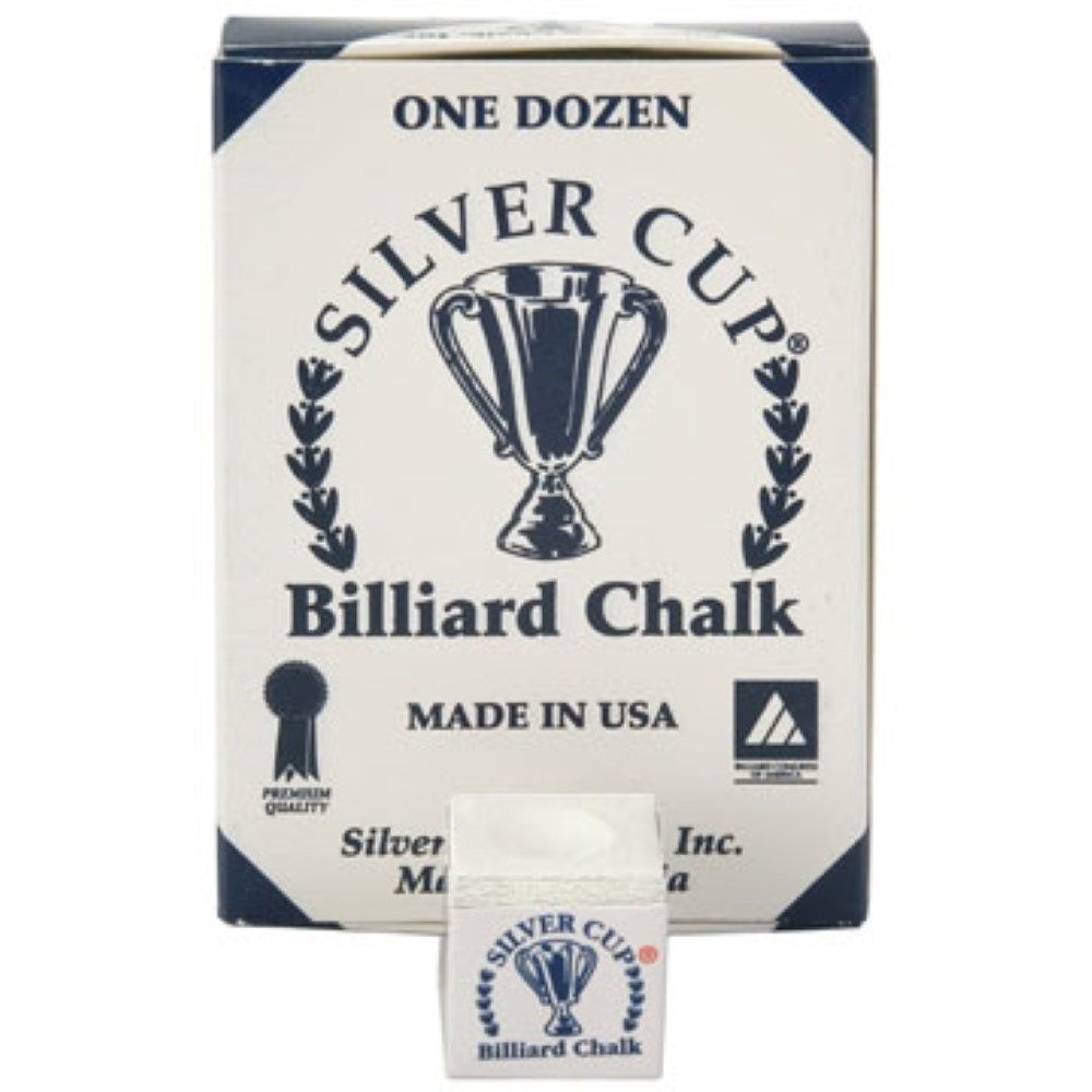 Tiza Billar Silver Cup Blanca 12 unid