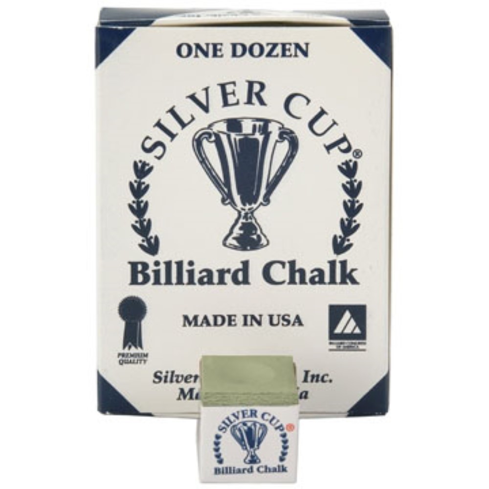 Tiza Billar Silver Cup Verde Claro 12 unid