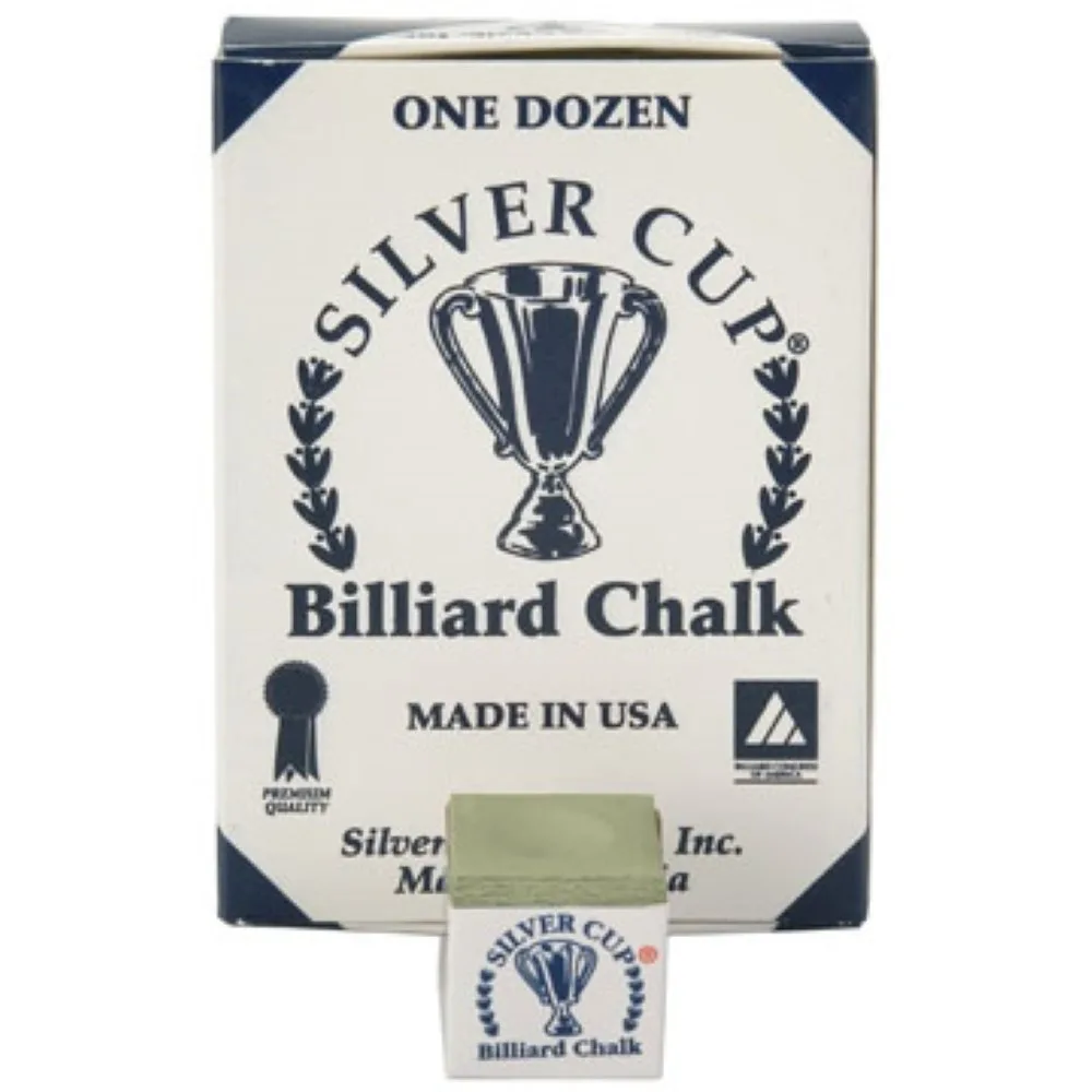 Tiza Billar Silver Cup Verde Claro 12 unid