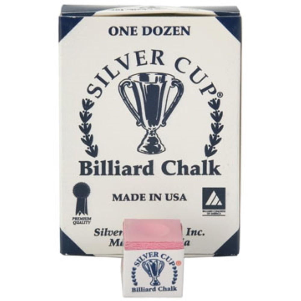 Tiza Billar Silver Cup Rosa 12 unid