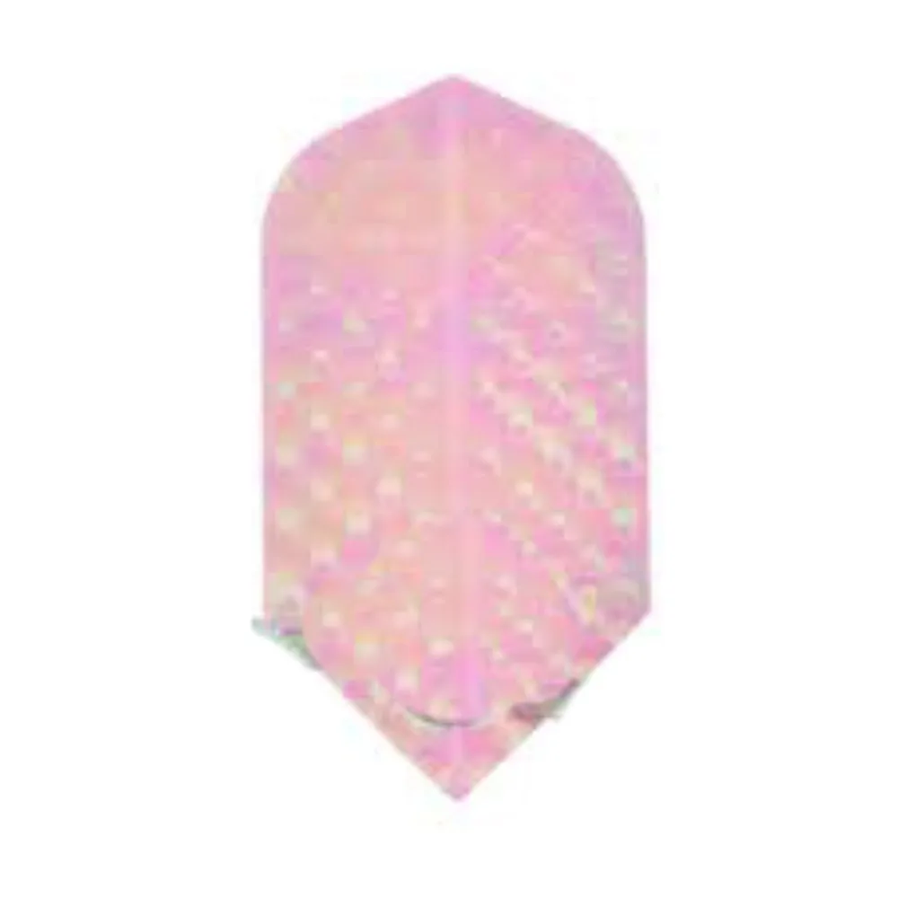 Plumas Iridescent Embossed Slim Blanca