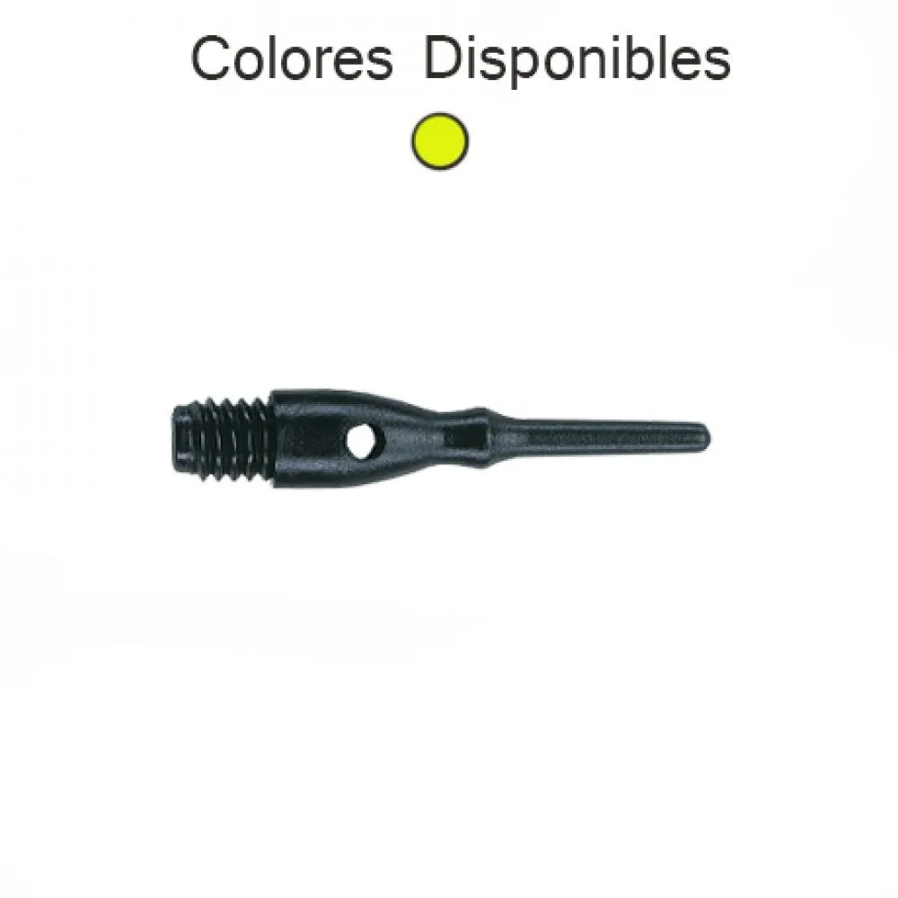 Puntas Unicorn Darts Contour Amarilla Neón 2ba 22mm 1000unit