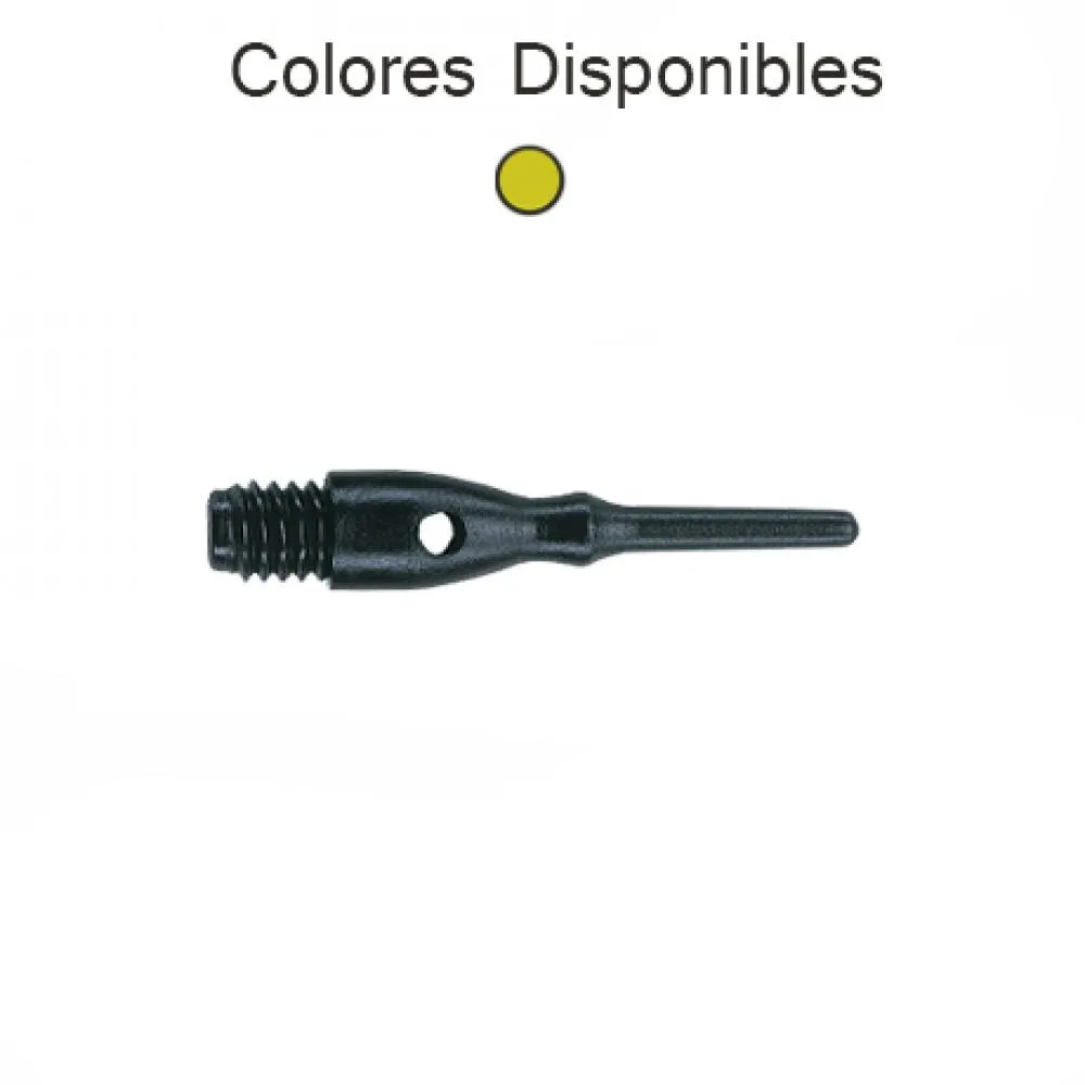 Puntas  Unicorn Darts Contour Amarillo 2ba  22mm 1000unid