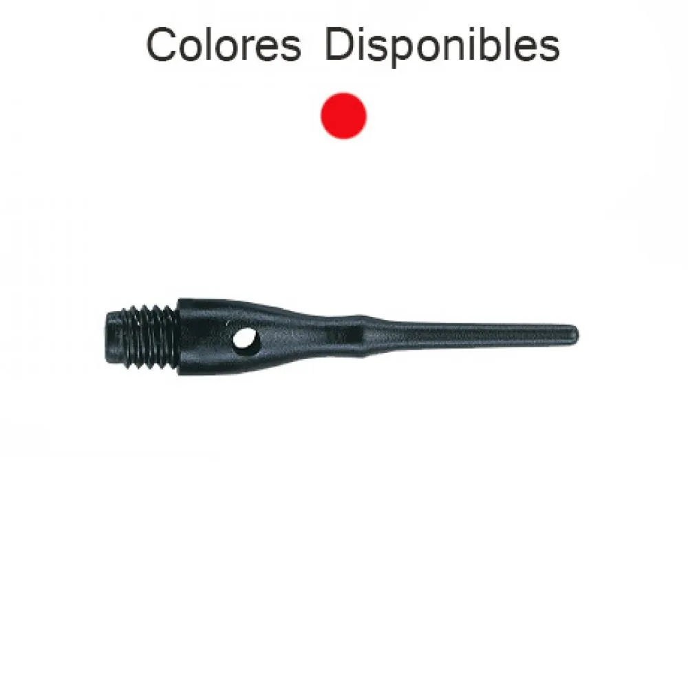 Puntas Unicorn Darts Contour Roja 2ba 27mm 1000unid