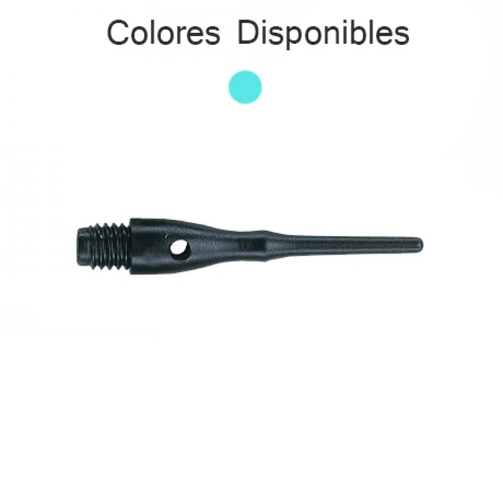 Puntas Unicorn Darts Contour Turquesa 2ba 27mm 1000unit