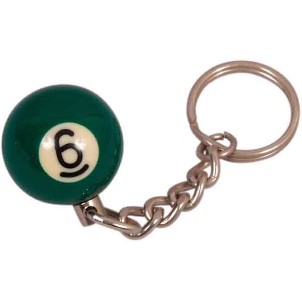 Llavero Bola Billar 25mm nº6