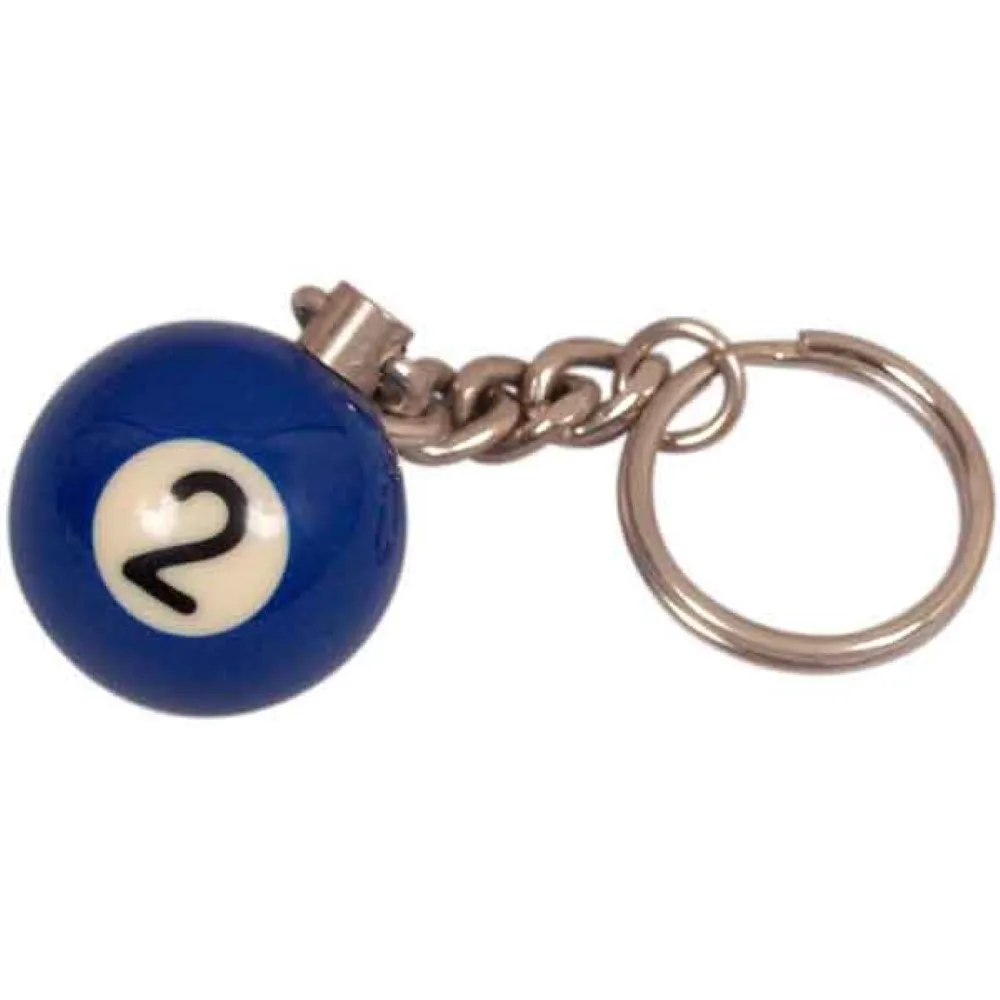 Llavero Bola Billar 25mm nº2
