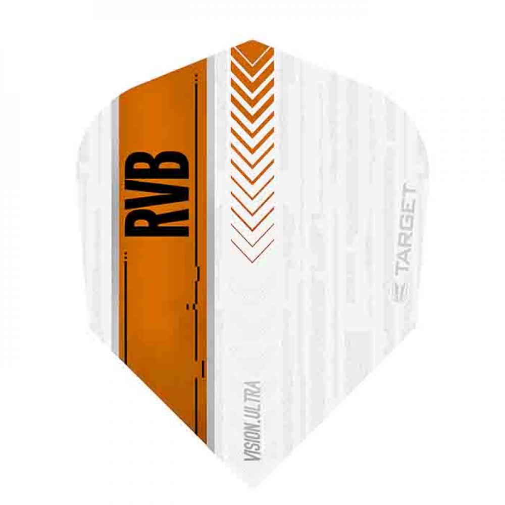  Plumas Target Darts RVB Vision Ultra White Orange 