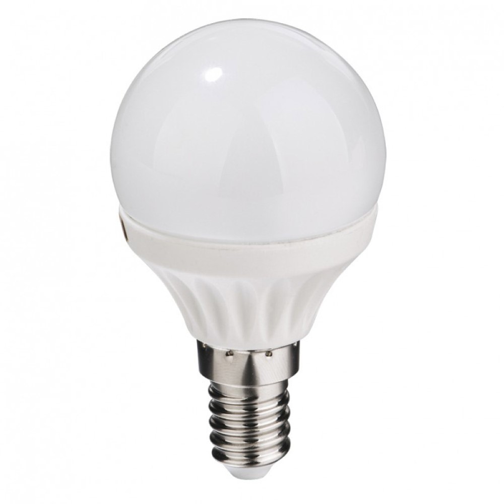 Bombilla Esferica Led E14 6W Fria