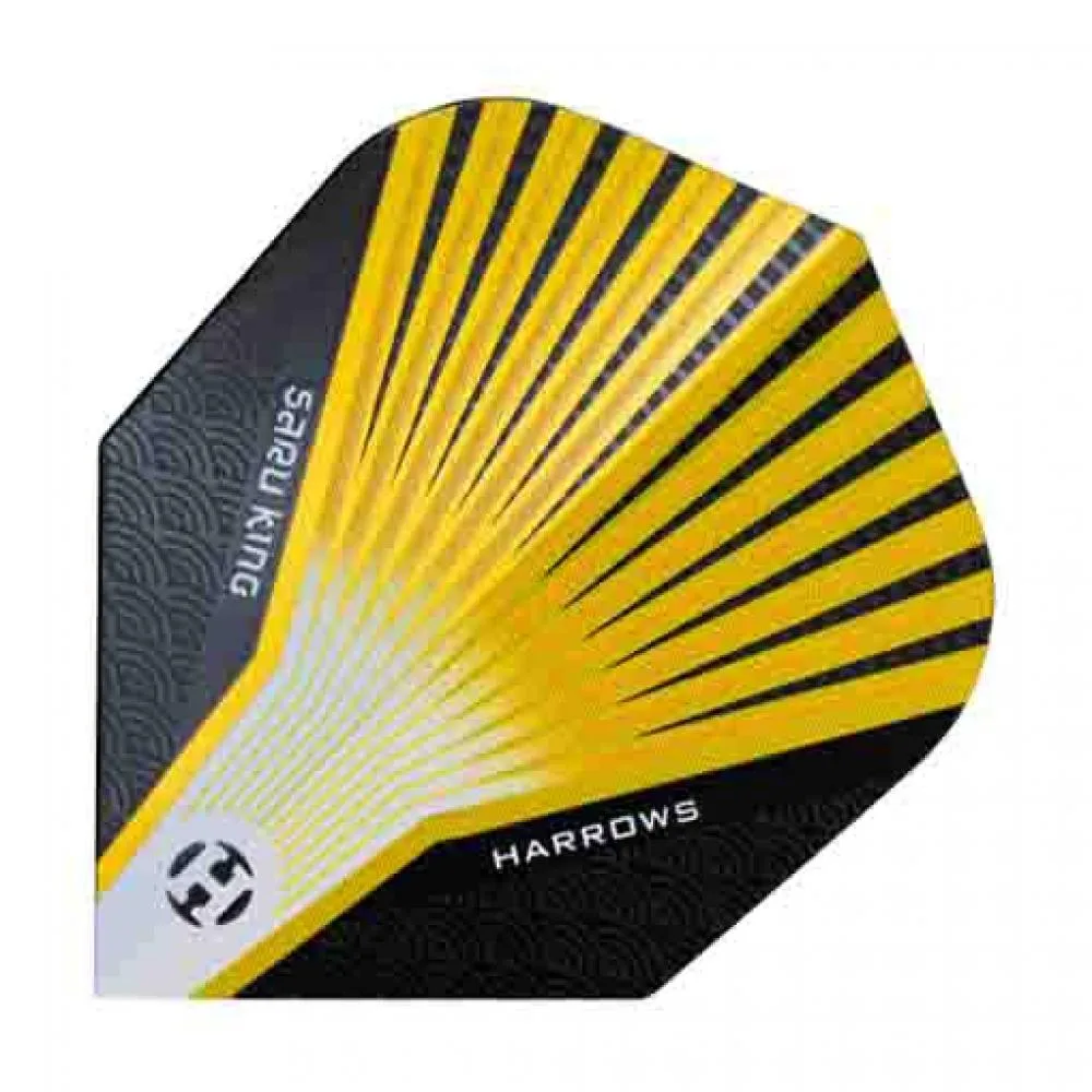  Plumas Harrows Darts Flights Prime Yellow Saru King 