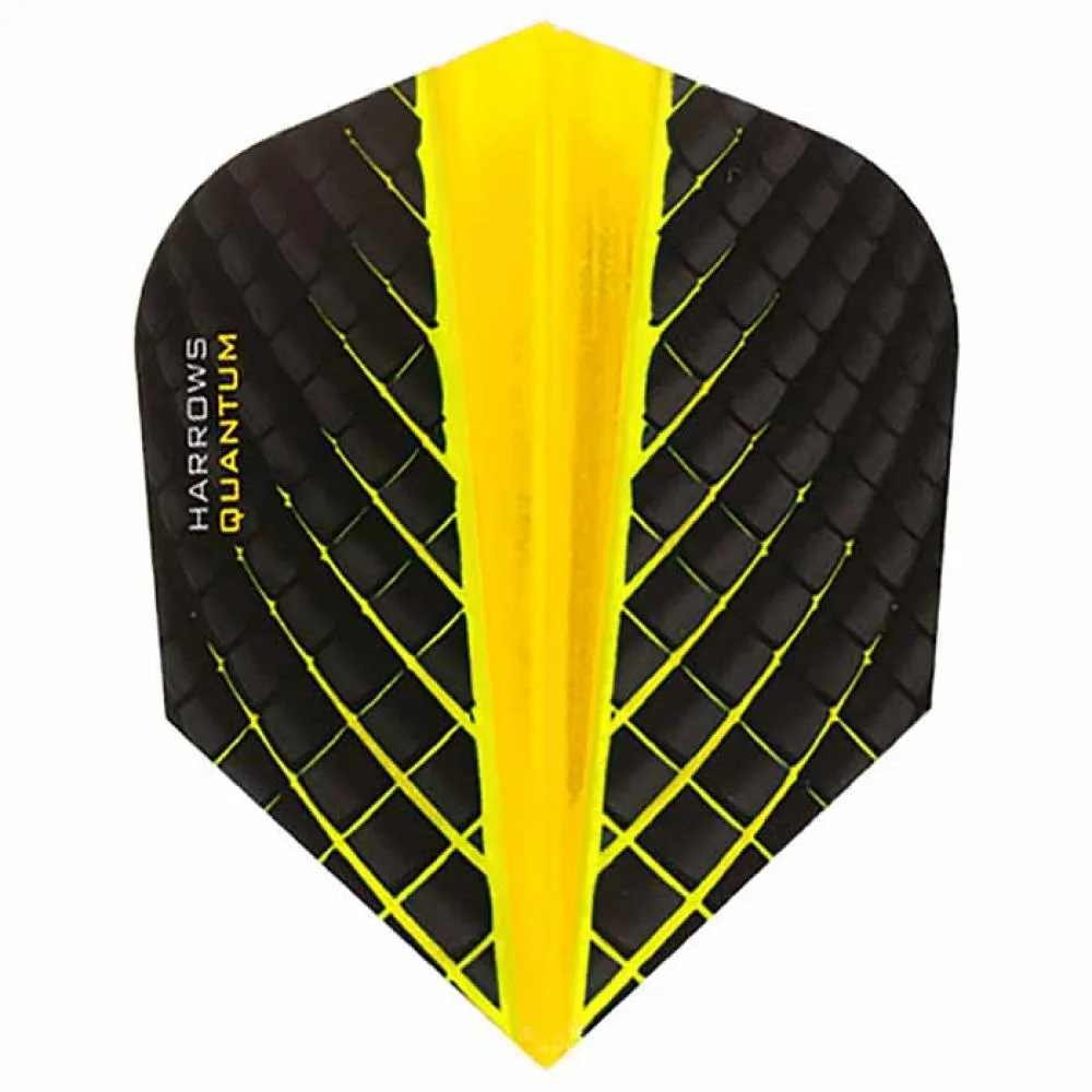  Plumas Harrows Darts Flights Quantum Yellow Standard 