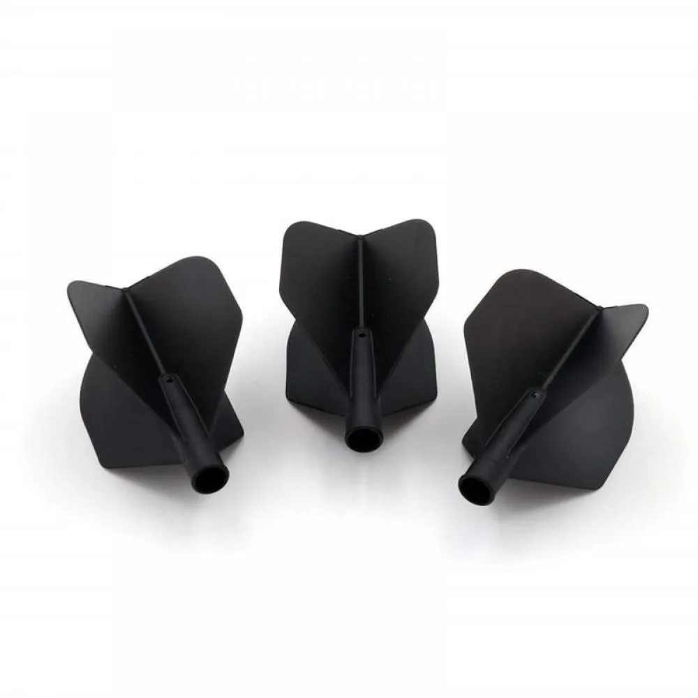  Plumas Flights Darts Cuesoul Tero AK4 Negro Standard 