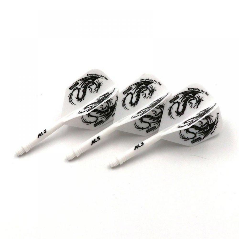  Plumas Cuesoul Flights AK5 Shape M Blanca Dragon Pattern 