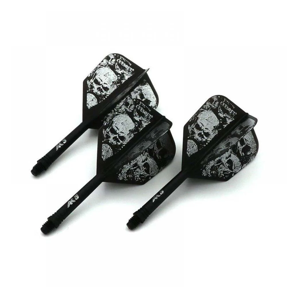  Plumas Cuesoul Flights AK5 Shape Negra Skeleton Pattern M Black 