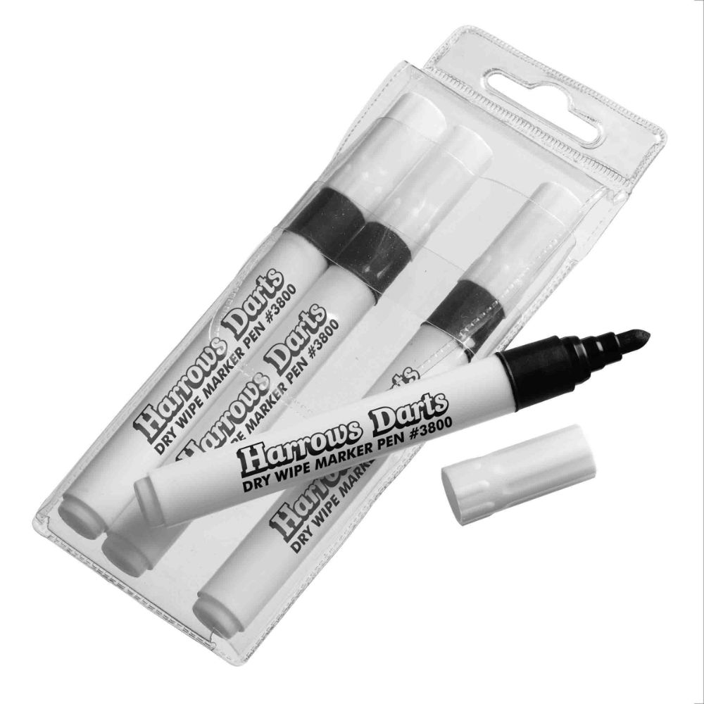 Rotuladores Wipe Pens Harrows Darts 4 Unidades